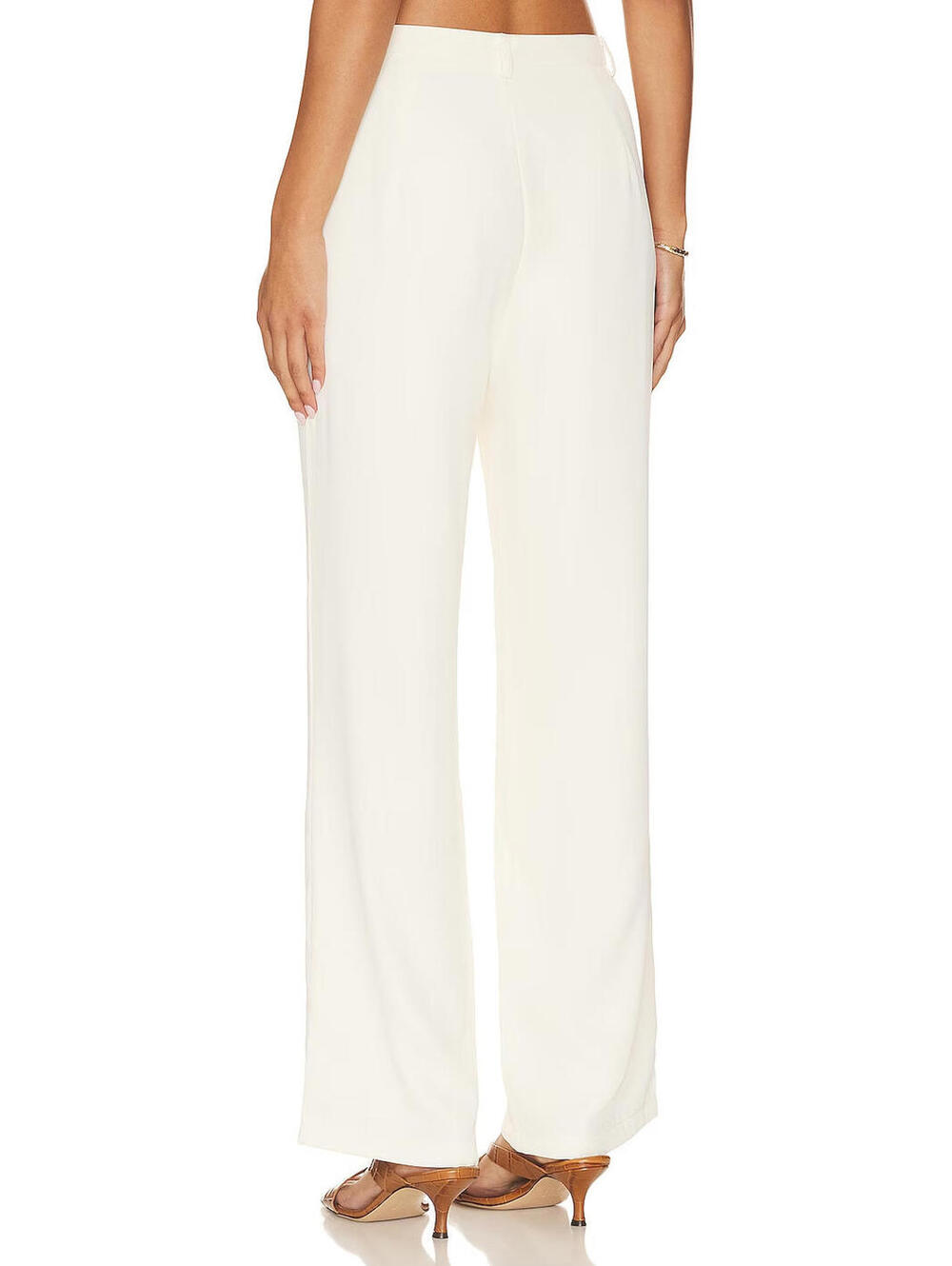 Revolve SNDYS Roma Pants in Ivory  Wide Leg Trousers size XXS NWT $148 msrp - Picture 3 of 10